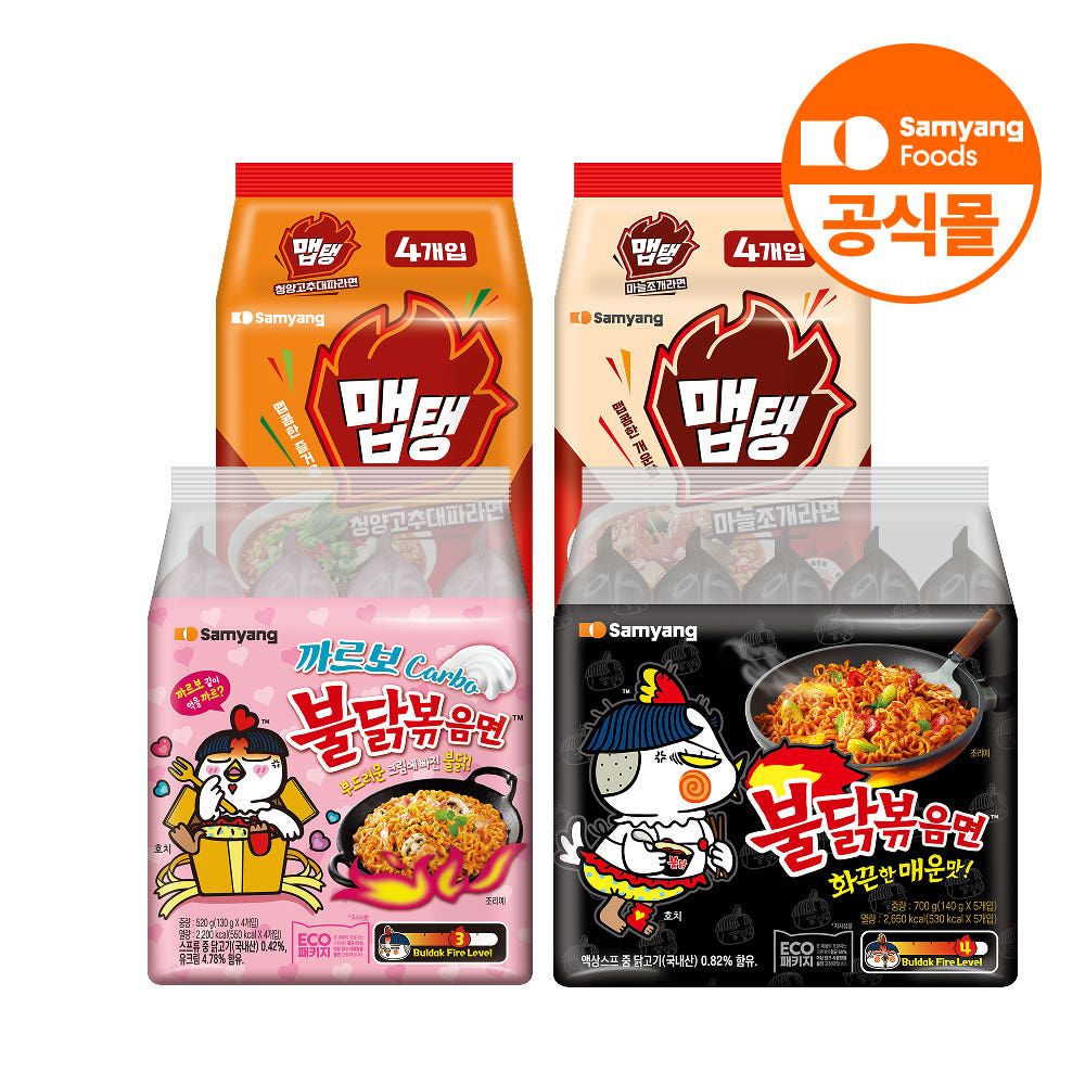 상품 이미지: 삼양식품 맵탱라면/불닭볶음면 16입 골라담기