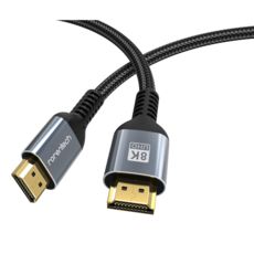 상품 이미지: 로랜텍 8K UHD 울트라 듀얼 모니터 HDMI v2.1 케이블, 1개, 0.5m