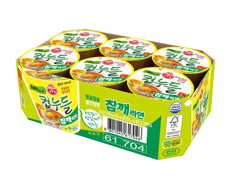 상품 이미지: 오뚜기 컵누들 참깨라면 37.5g, 6개
