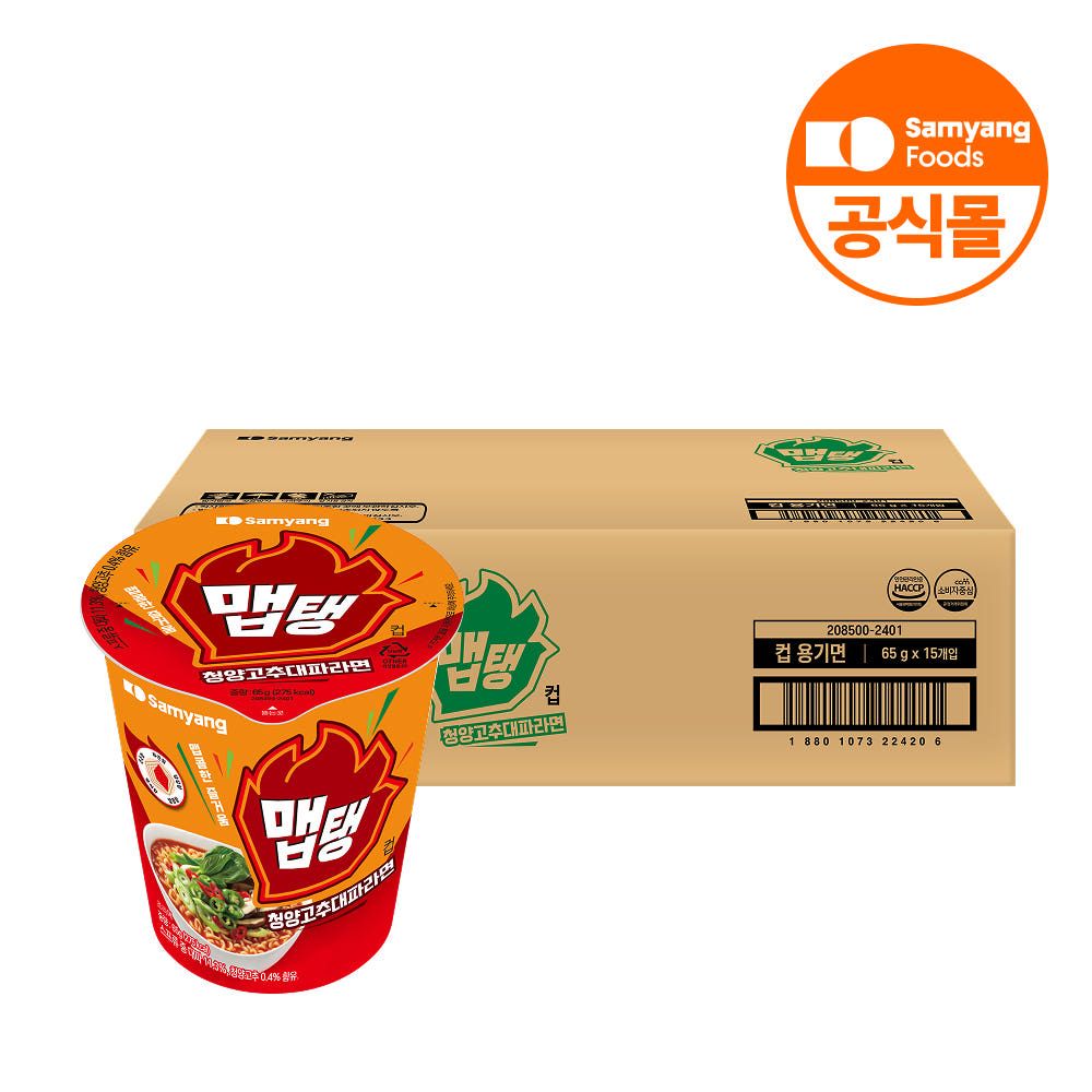 상품 이미지: 삼양식품 컵라면 맵탱 청양고추대파라면 65g, 15개