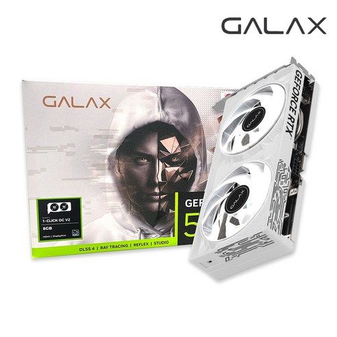 상품 이미지: 갤럭시 GALAX 지포스 RTX 5060 WHITE OC V2 D7 8GB