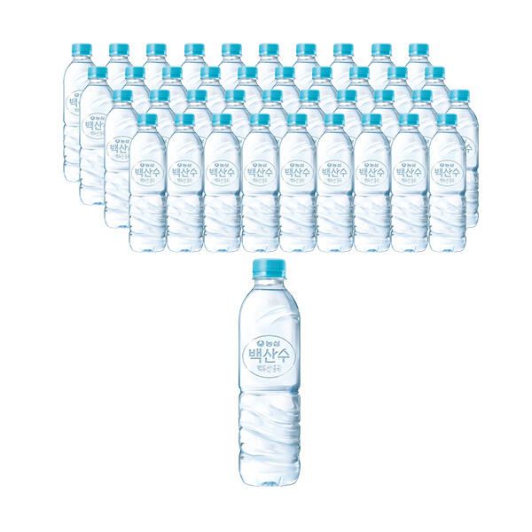 상품 이미지: 농심 백산수 유/무라벨 랜덤 500ml, 40개