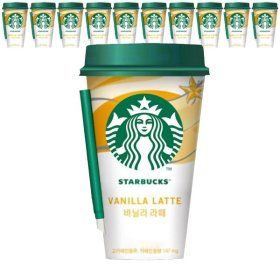 상품 이미지: 스타벅스 바닐라라떼 컵커피 200mlx10컵+아이스포장