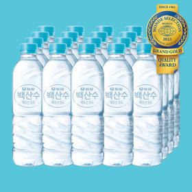 상품 이미지: 농심 무라벨 백산수 500ml 20병 PET 생수