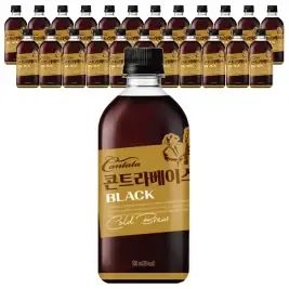 상품 이미지: [칸타타] 콘트라베이스 콜드브루 블랙, 500ml, 24개