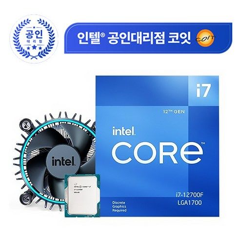 상품 이미지: 인텔 12세대 CPU 코어 i7-12700F 엘더레이크