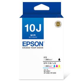 상품 이미지: 엡손 정품 잉크 T10J670 4색세트 검정 청록 진홍 노랑 T10J WF-2930 XP-2200 / XP-2205