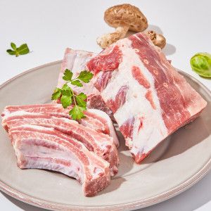 상품 이미지: (신선집중) 최상급 등갈비 로인립 / 바베큐용 쪽갈비용 / 1kg+1kg / 총 2kg / 무료배송