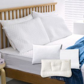 상품 이미지: 1+1+1 열대야 방탄세트 (우유베개1+방수커버1+냉감커버1 세트)