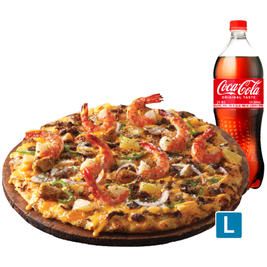 상품 이미지: [기프티콘] 도미노피자 블랙타이거슈림프L+콜라1.25L