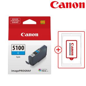 상품 이미지: 캐논 정품 잉크 PFI-5100 PRO-310 전용 C (시안)  캐논 물티슈 증정