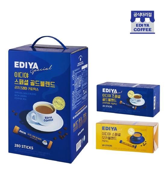 상품 이미지: 이디야커피 스페셜 골드블렌드/모카블렌드 280T+20T 모카/골드 랜덤 커피믹스