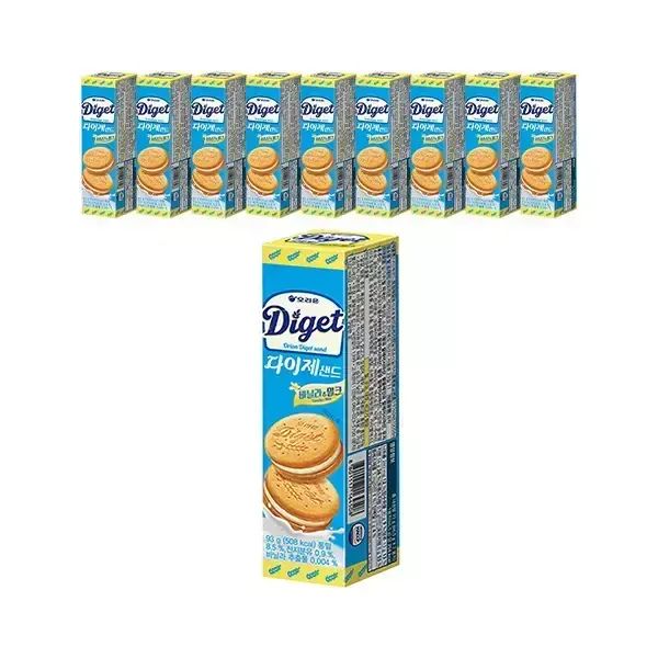 상품 이미지: 오리온 다이제샌드 93g, 10개