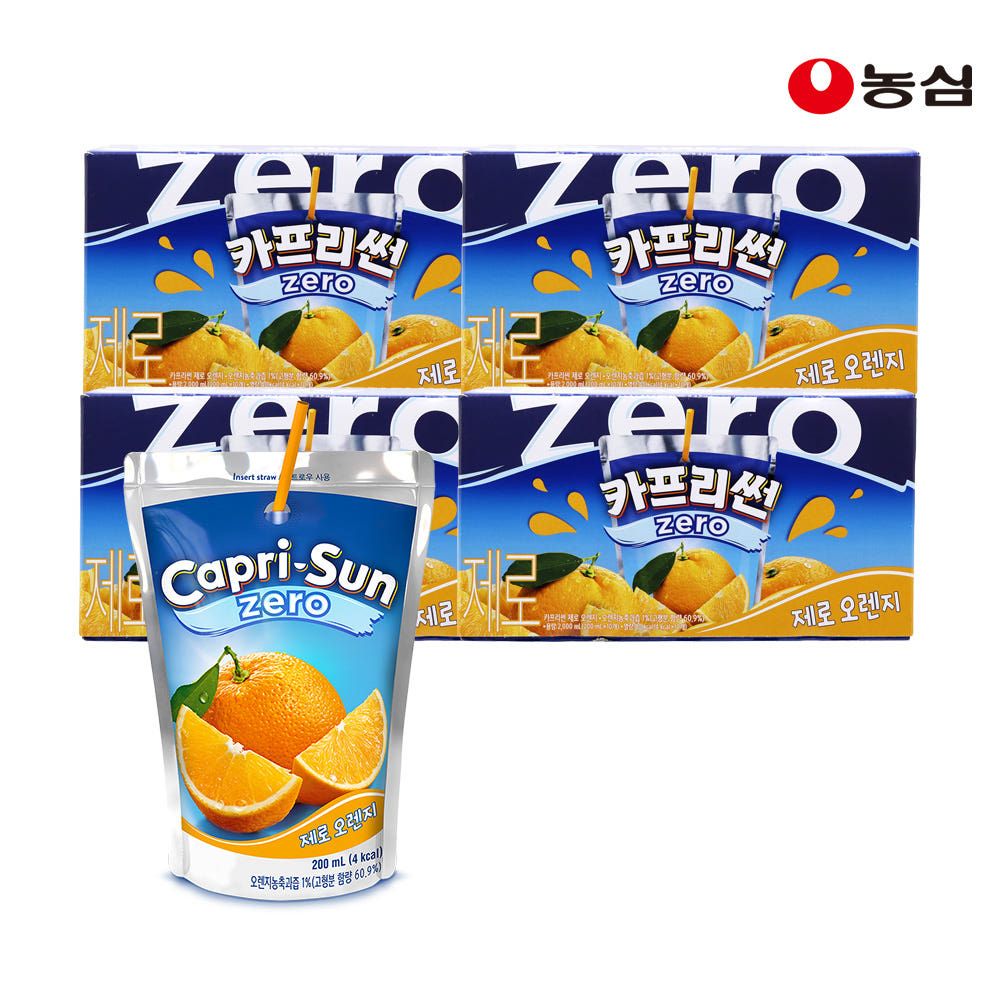 상품 이미지: 농심 카프리썬 제로 오렌지 (200ml X 40개)