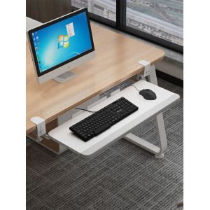 상품 이미지: 해이프 키보드 트레이 받침대 선반 책상 슬라이딩 수납
