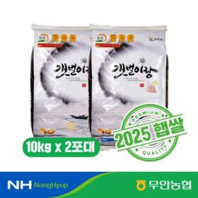 상품 이미지: 새청무2025 농협 무안 갯벌이랑 쌀 10kg+10kg