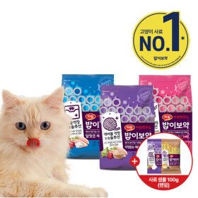 상품 이미지: (10%캐시적립+7%카드) 하림펫푸드 밥이보약 고양이사료 간식 하루양갱 츄르 헤어볼