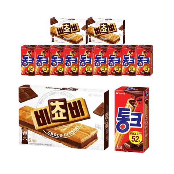 상품 이미지: 오리온 비쵸비 125g, 3개 +통크 초코 45g,10개