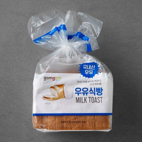 상품 이미지: 곰곰 우유식빵, 330g, 1개