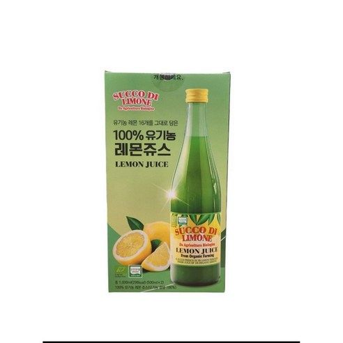 상품 이미지: 유로푸드 유기농 레몬주스, 500ml, 1개