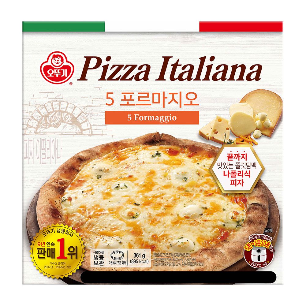 상품 이미지: [피자 5판 선택] 오뚜기 이딸리아나 5 포르마지오/ 마르게리따/ 페페로니살시챠 피자