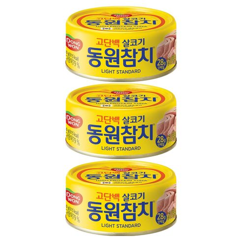 상품 이미지: 동원참치 라이트 스탠다드, 150g, 3개
