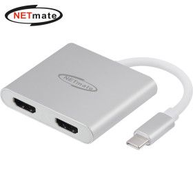 상품 이미지: 강원전자 넷메이트 USB Type C to 듀얼 HDMI 컨버터 NM-PCH02