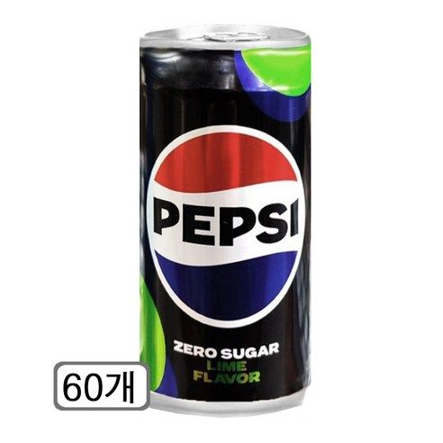 상품 이미지: 펩시 제로슈거 라임향, 210ml, 60개