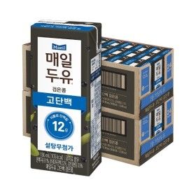 상품 이미지: 매일두유 고단백 검은콩 190ml 48팩(2박스)