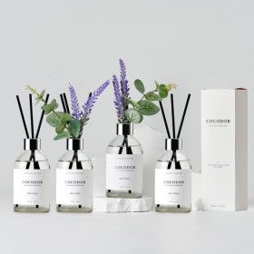 상품 이미지: 화이트라벨 디퓨저 200ml X 4개 + 데코스틱 X 4개