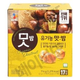 상품 이미지: CJ제일제당 유기농 맛밤 42g 17팩x2박스