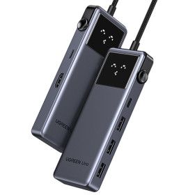 상품 이미지: 유그린 UNO 클릭 6in1 C타입 4K 60Hz HDMI PD 3A 1C USB 멀티허브 독 미러링 On Off 기능 CM889-75177