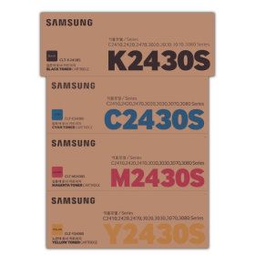 상품 이미지: 삼성정품토너 CLT-K2430S CLT-C2430S CLT-M2430S CLT-Y2430S 세트  스타배송
