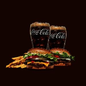 상품 이미지: (버거킹) 치즈와퍼주니어+불고기와퍼주니어+콜라R+콜라R+프렌치프라이R