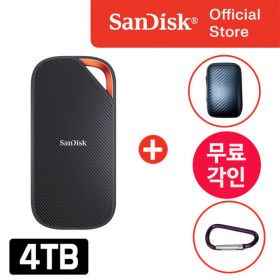 상품 이미지: 샌디스크 외장SSD 4TB 4테라 익스트림 프로 포터블 SSDE82 USB4 대용량 고성능 ENL