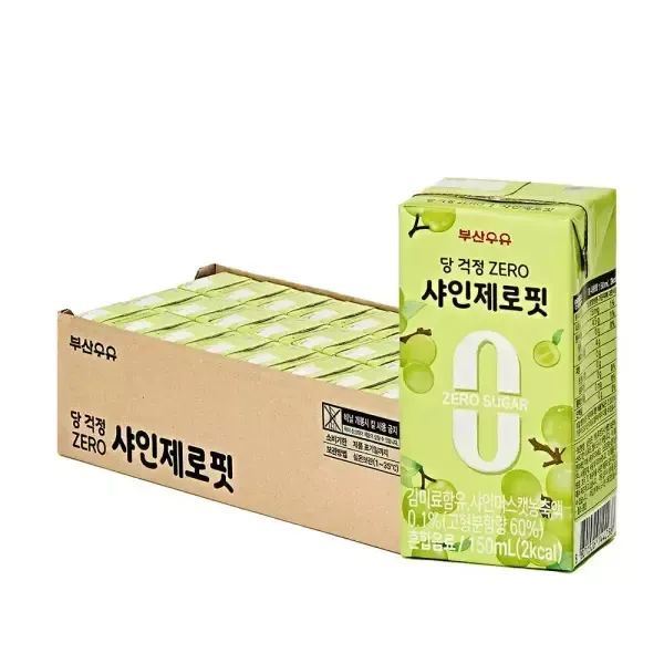상품 이미지: [내일도착] 부산우유 샤인제로핏 150ml, 24개