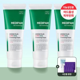 상품 이미지: (깜짝특가+샘플10매)메디팜 아크네 진정 시카 클렌징폼 220ml (1+1+1) /2세트구매시추가증정