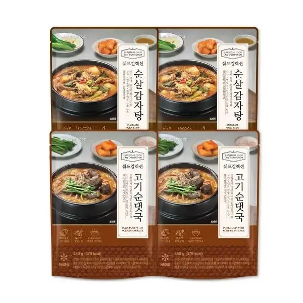 상품 이미지: 신세계푸드 순살감자탕 2봉 + 고기순댓국 2봉