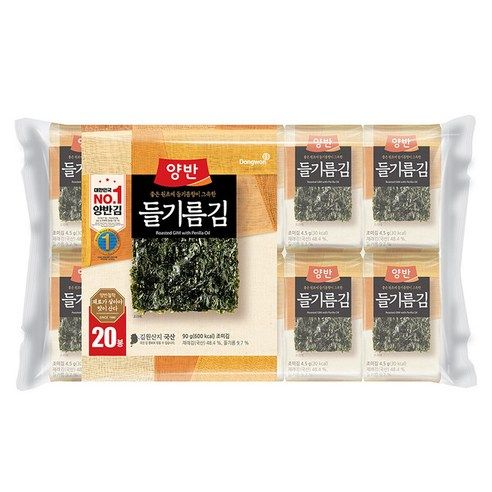 상품 이미지: 양반 들기름김, 4.5g, 20개