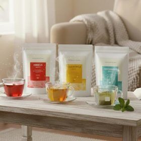 상품 이미지: 허브차 삼각티백 골라담기 1+1 총100개입 히비스커스 캐모마일 페퍼민트 루이보스티 호박팥차 작두콩차 외