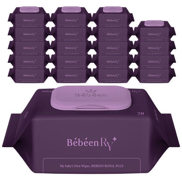 상품 이미지: 77g 베베앙 고평량 로얄 플러스 물티슈 70매 20팩 캡형