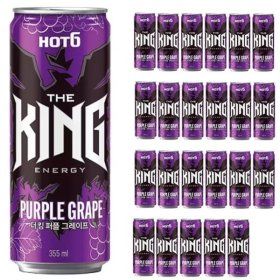 상품 이미지: 롯데 핫식스 더킹 퍼플 그레이프 355ml x 24캔