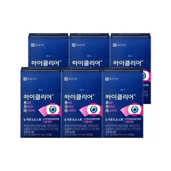 상품 이미지: 아이클리어 루테인지아잔틴 아스타잔틴 30캡슐 6박스