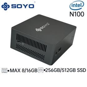 상품 이미지: pc 소형 SOYO M2PLUS 미니 PC 인텔 셀러론 N100 윈도우 11 프로 컴팩트 가정 비즈니스 게임에 이상적