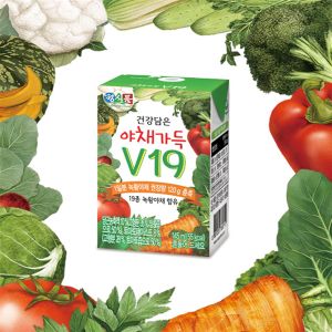 상품 이미지: 48팩 베지밀 건강담은 야채가득 v19 19종 녹황야채즙 100%