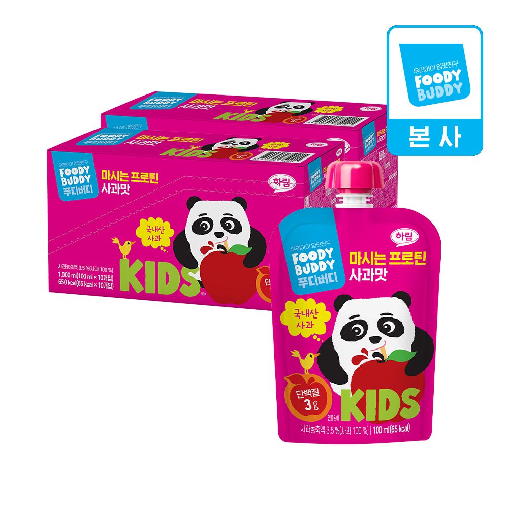 상품 이미지: 푸디버디 마시는 프로틴 사과맛 100ml x 20개입