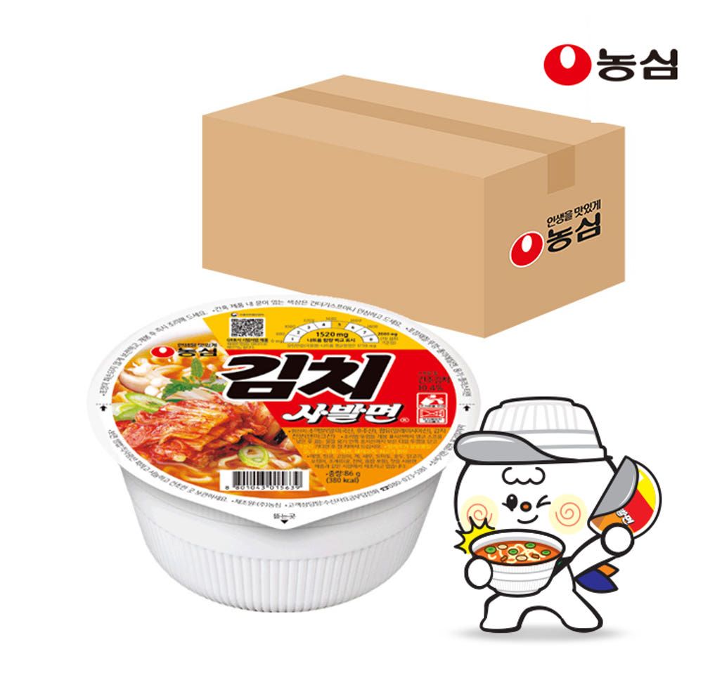 상품 이미지: 농심 김치사발면 86g, 24개