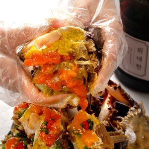 상품 이미지: 연평도 암꽃게 알배기 간장게장 3KG 5마리 프리미엄 게장