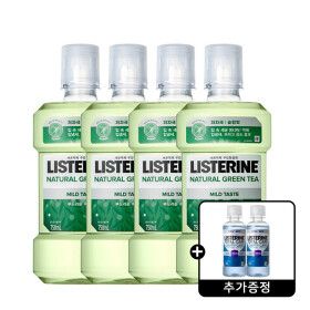상품 이미지: 리스테린 내추럴 그린티 750ml 4개 + 토탈케어 캐비티케어 마일드 100ml 2개 증정
