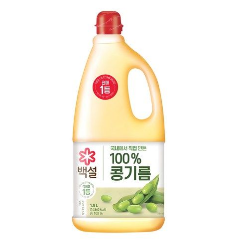 상품 이미지: 백설 콩기름, 1.8L, 1개